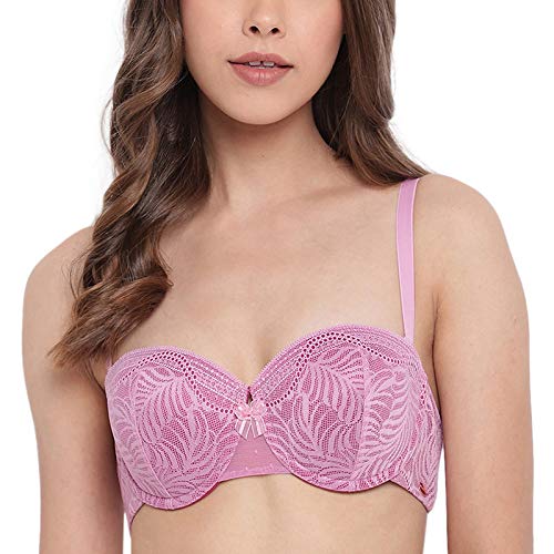 Enamor Multiway Styling Women's Everyday Fashion Lace Bra – Detachable Straps, Padded, Wired, Medium Coverage F044